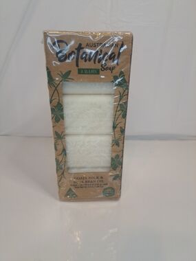Australian Botanical Soap Goat's Milk & Soya Bean Oil Authentic 8 Bars 6.8 oz ea